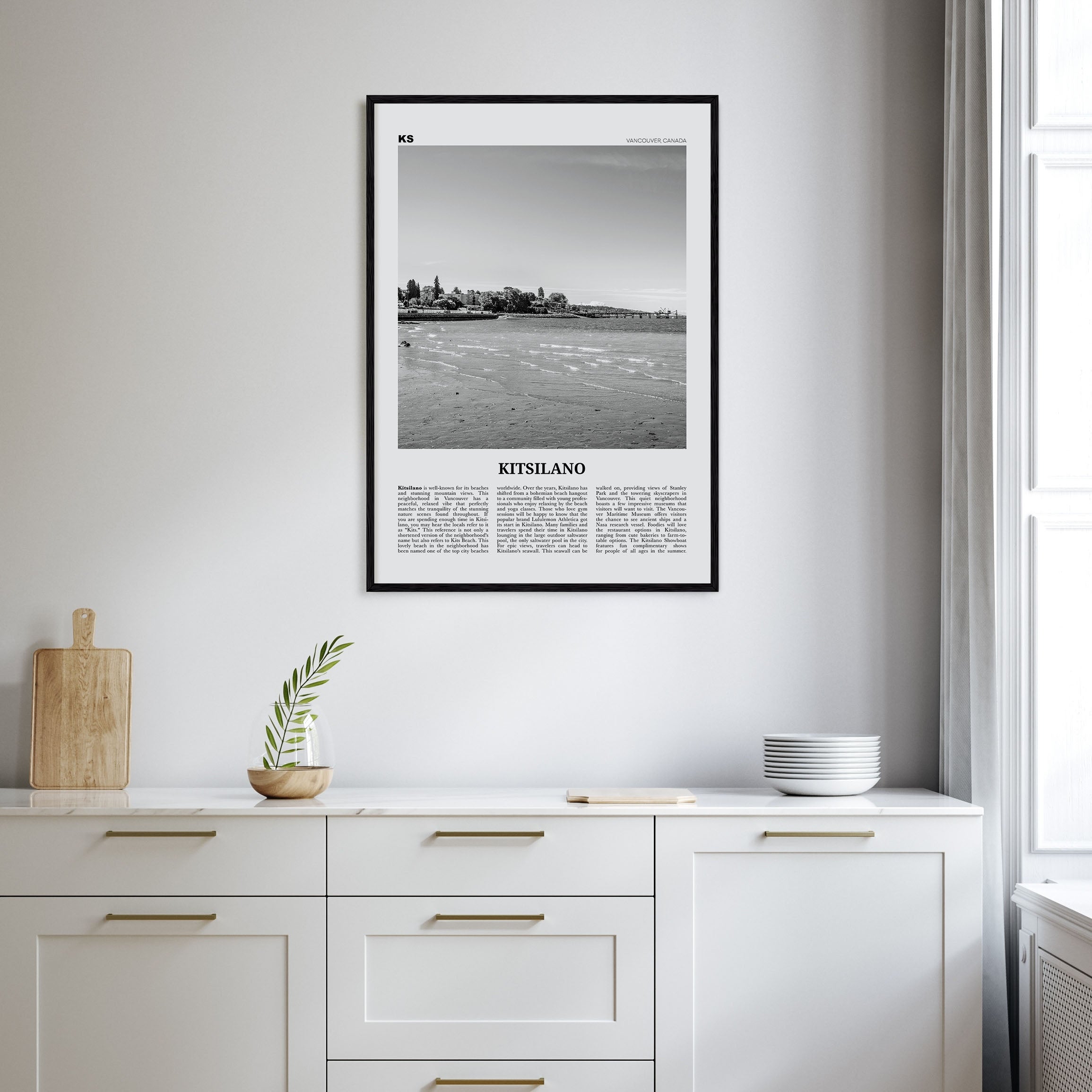 Kitsilano Travel B&W Poster