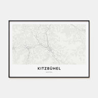 Kitzbühel Map Landscape Poster