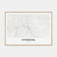 Kitzbühel Map Landscape Poster