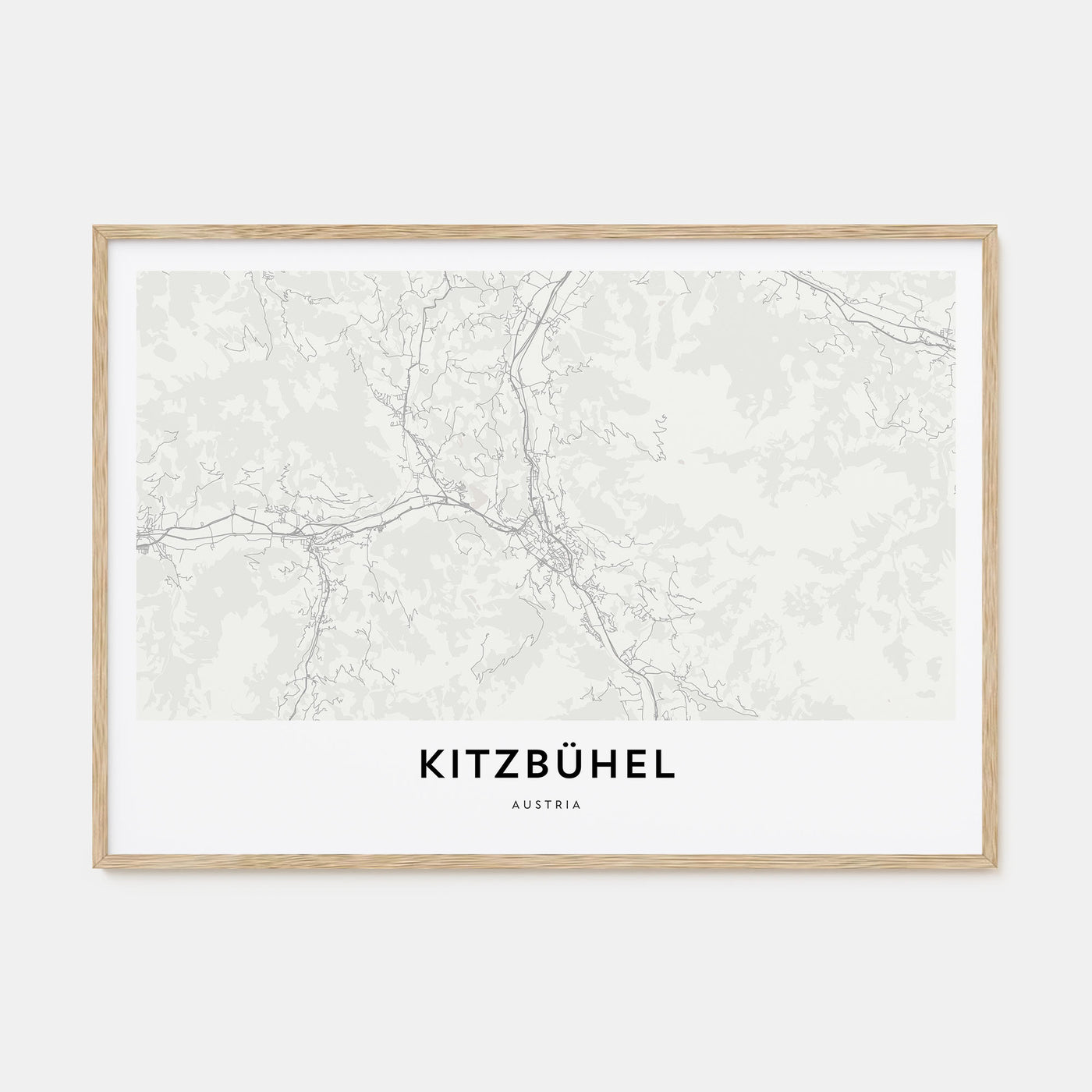 Kitzbühel Map Landscape Poster