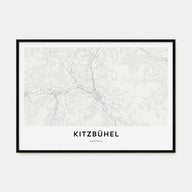 Kitzbühel Map Landscape Poster