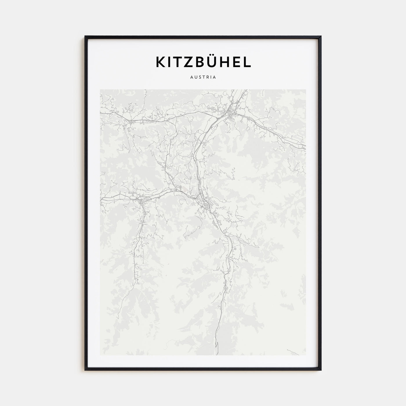 Kitzbühel Map Portrait Poster