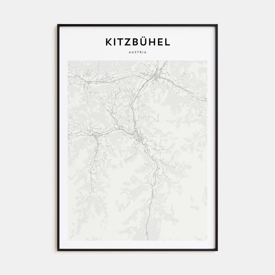 Kitzbühel Map Portrait Poster