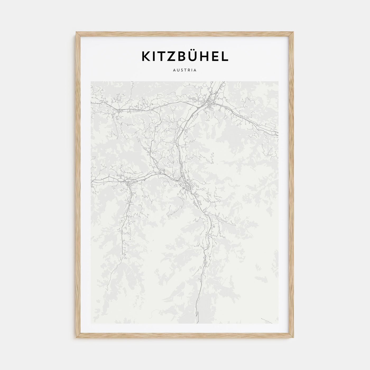 Kitzbühel Map Portrait Poster