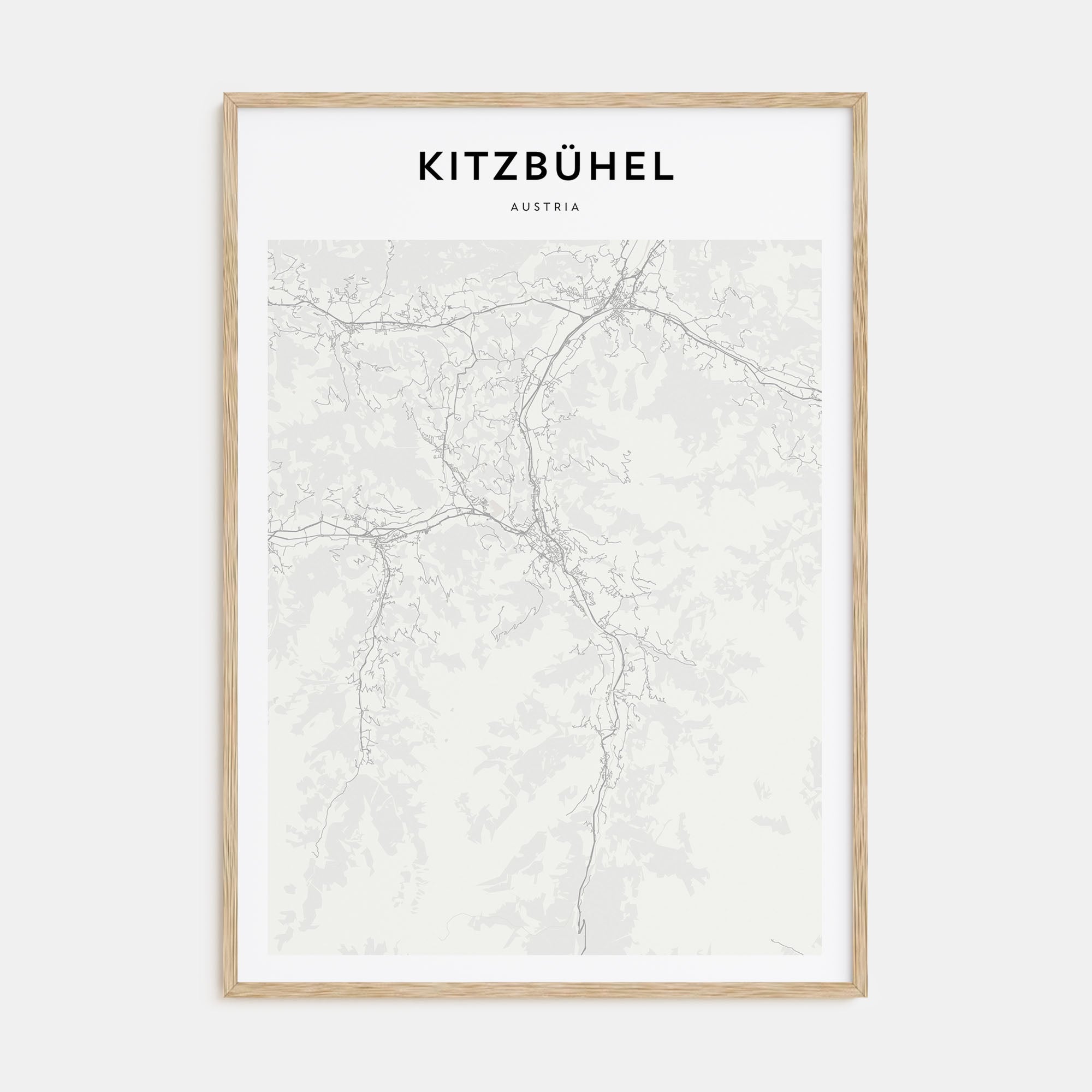 Kitzbühel Map Portrait Poster