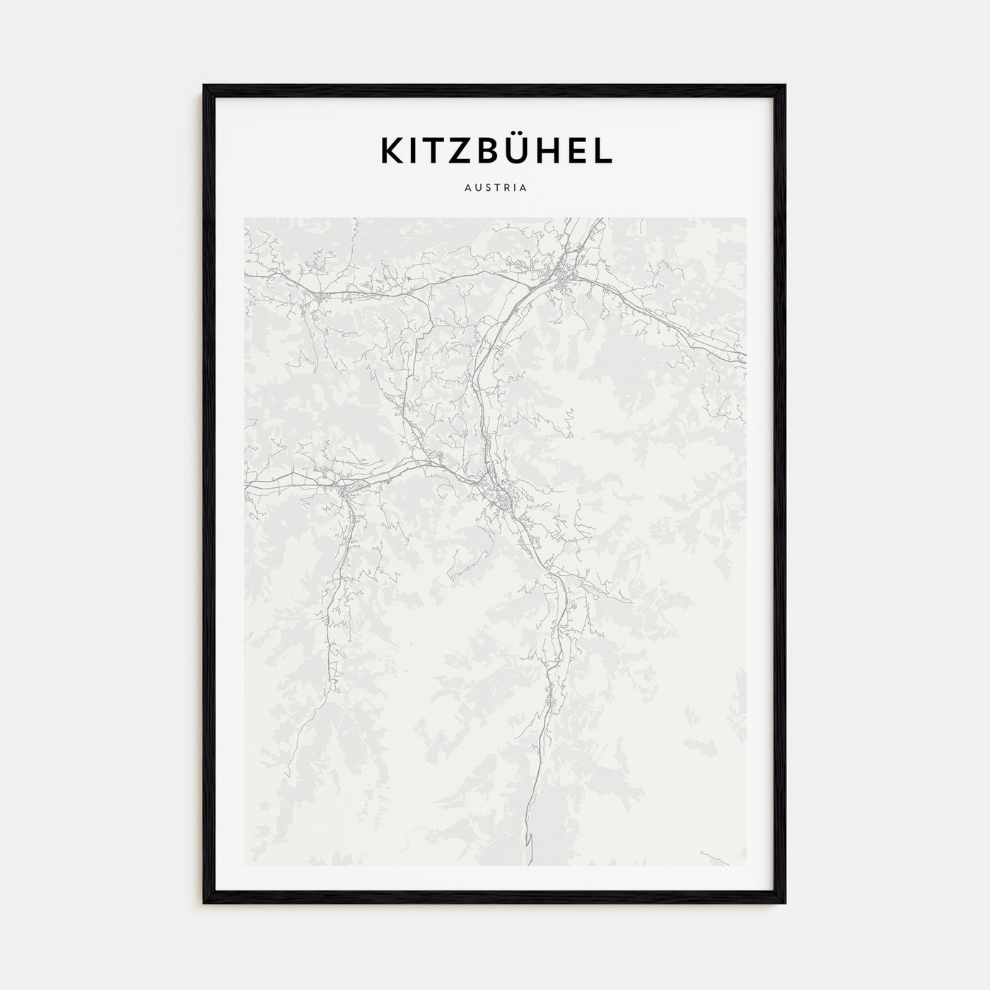 Kitzbühel Map Portrait Poster