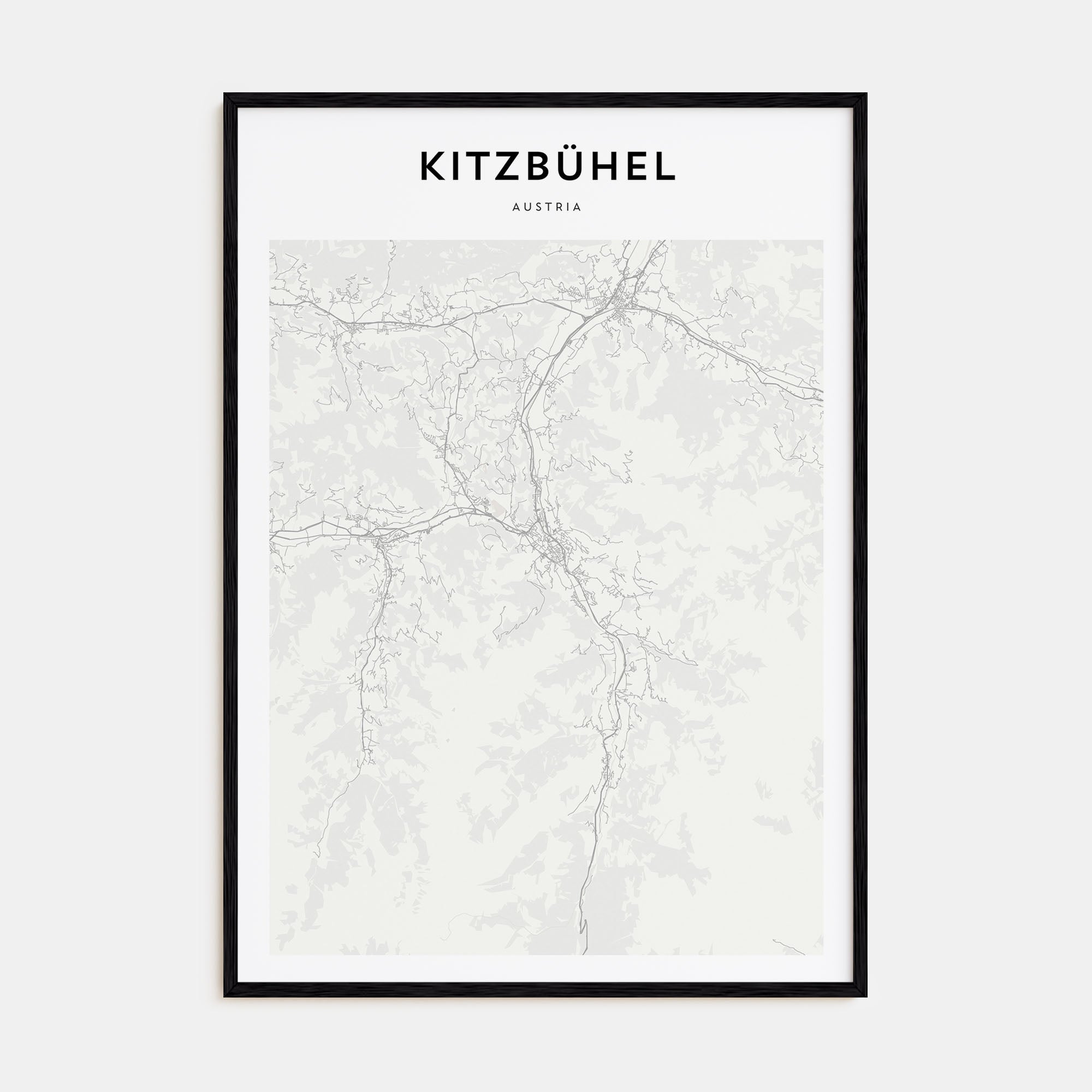 Kitzbühel Map Portrait Poster