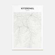 Kitzbühel Map Portrait Poster