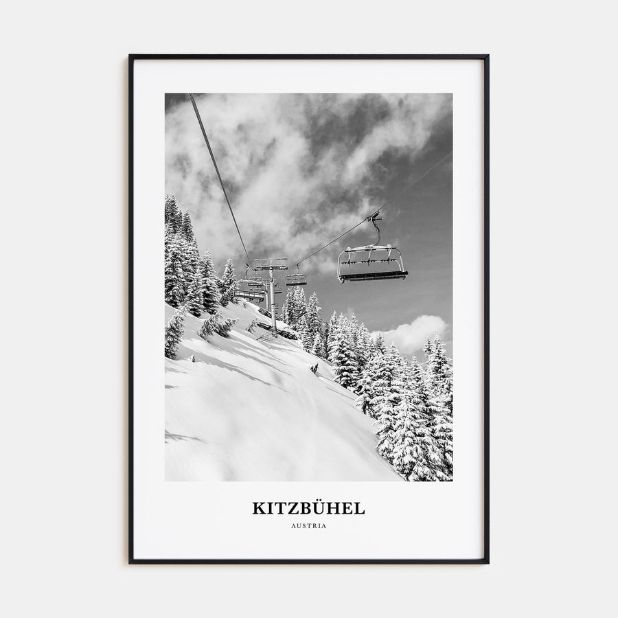 Kitzbühel Portrait B&W Poster