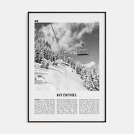 Kitzbühel Travel B&W Poster