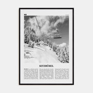 Kitzbühel Travel B&W Poster