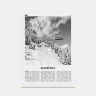 Kitzbühel Travel B&W Poster