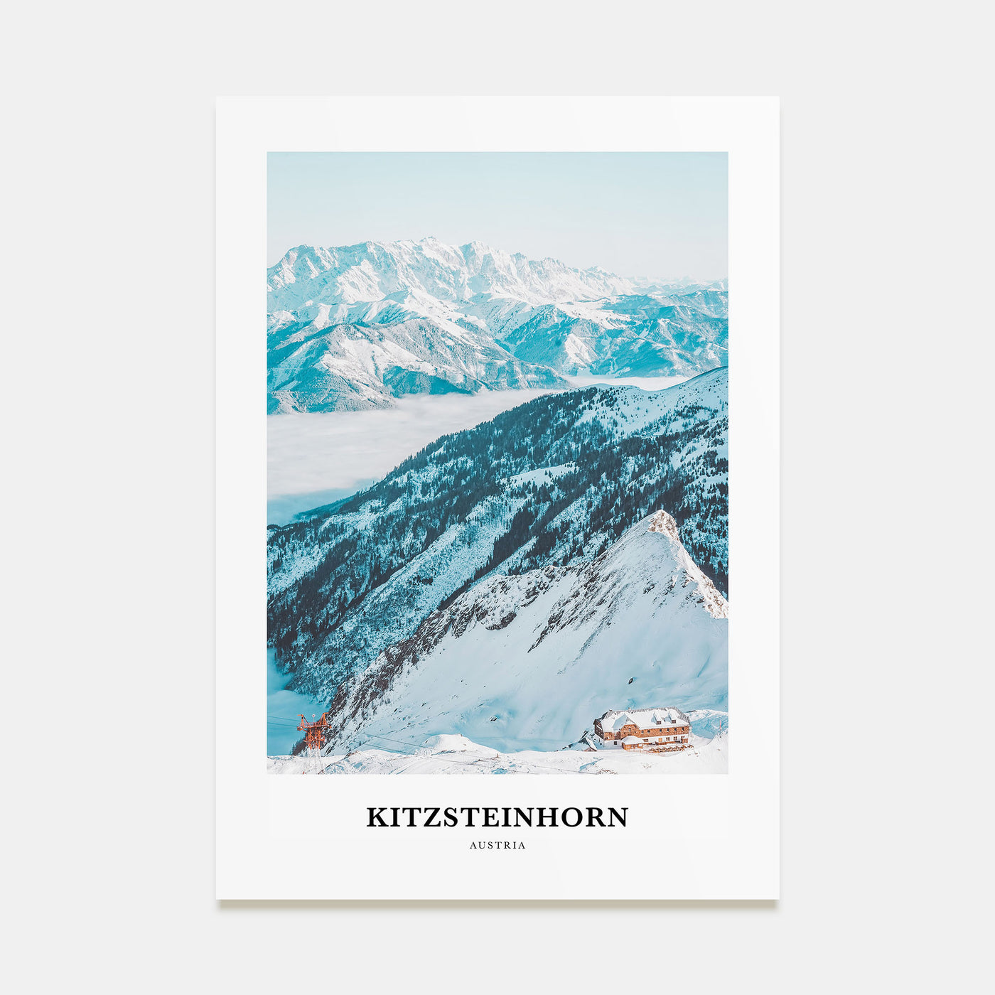 Kitzsteinhorn Portrait Color Poster