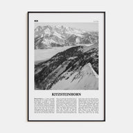 Kitzsteinhorn Travel B&W Poster