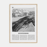 Kitzsteinhorn Travel B&W Poster