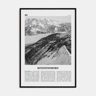 Kitzsteinhorn Travel B&W Poster