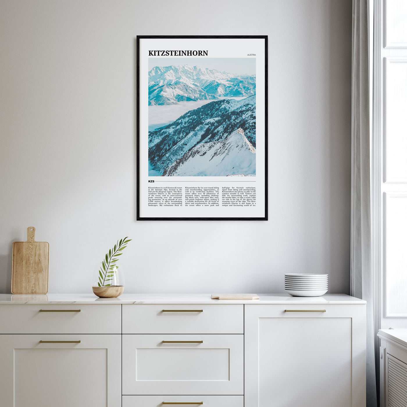 Kitzsteinhorn Travel Color Poster