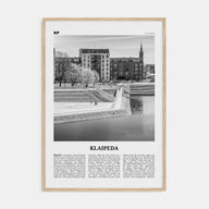 Klaipeda Travel B&W Poster