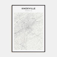 Knoxville Map Portrait Poster