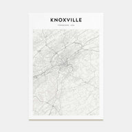 Knoxville Map Portrait Poster