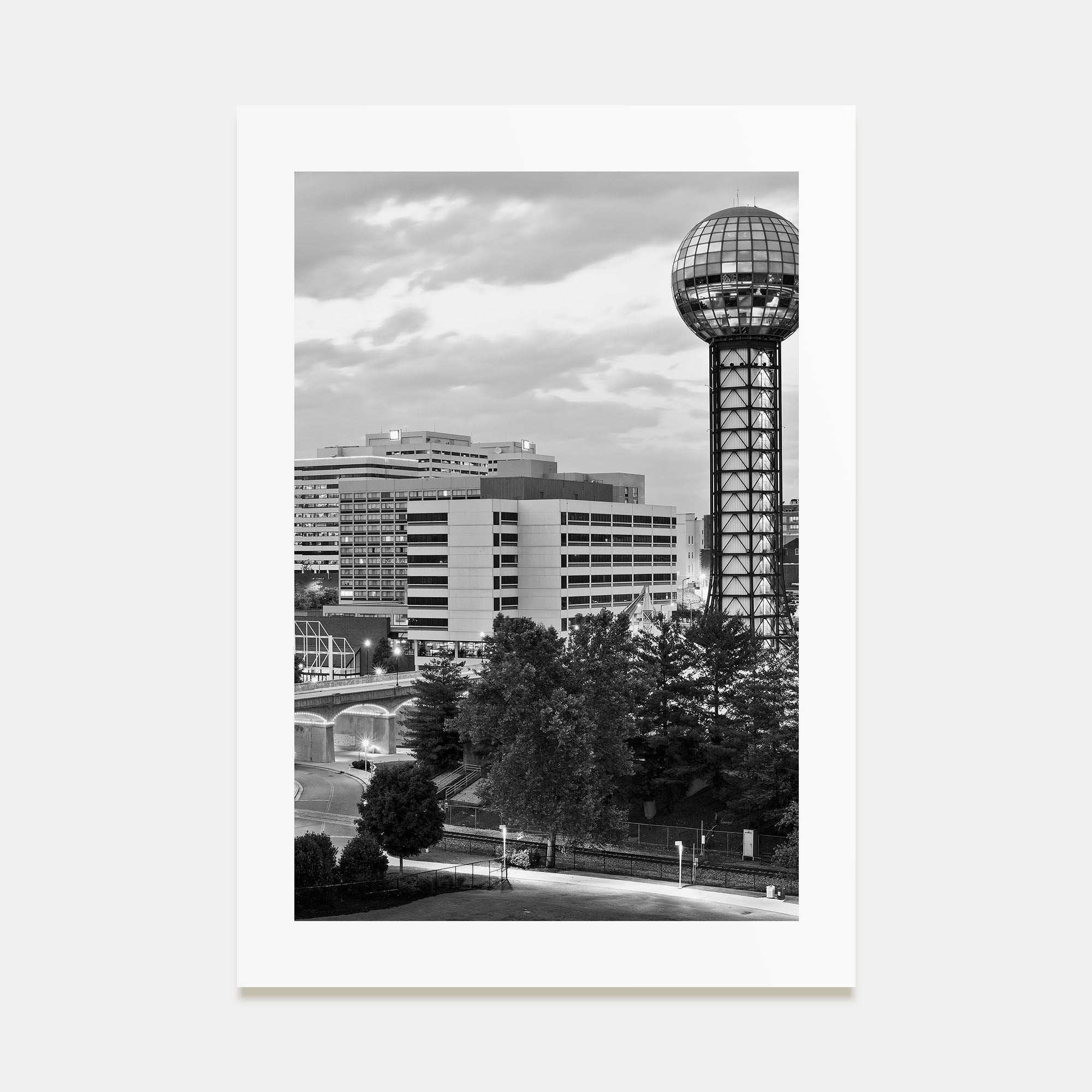 Knoxville Photo B&W Poster