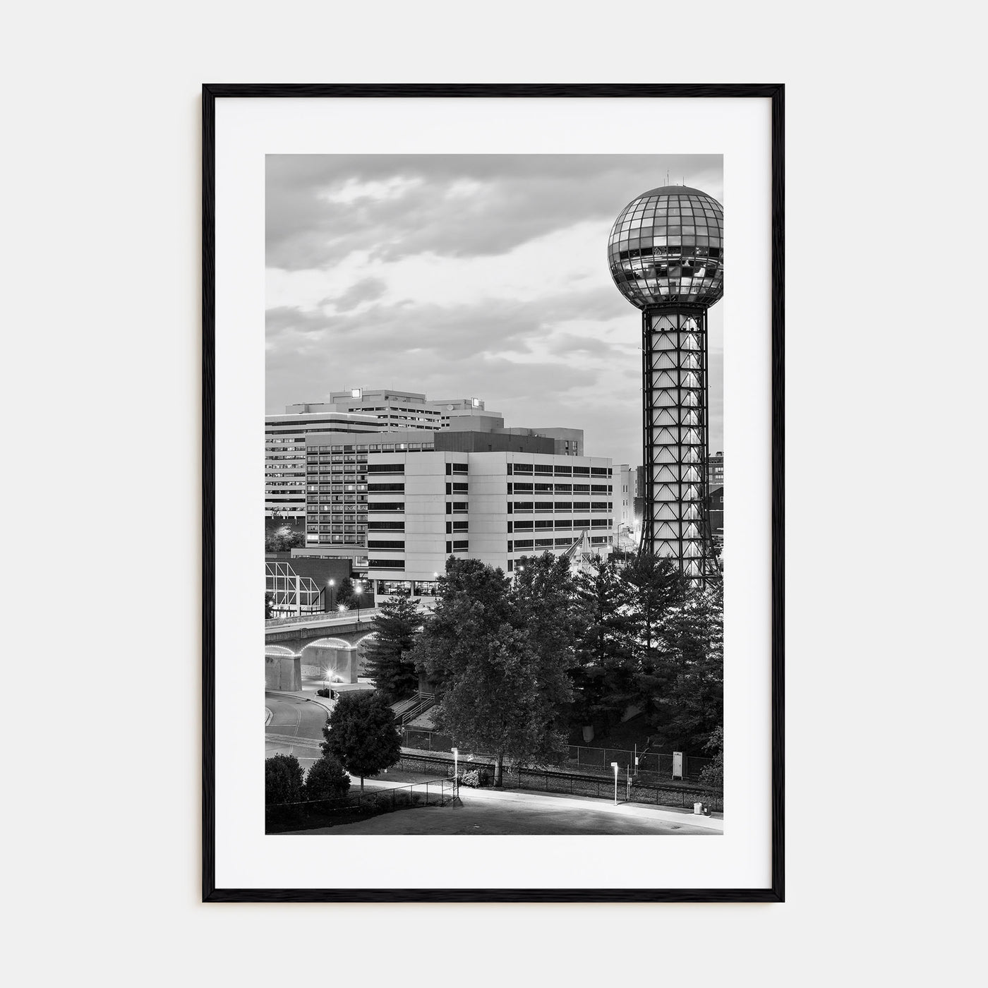 Knoxville Photo B&W Poster