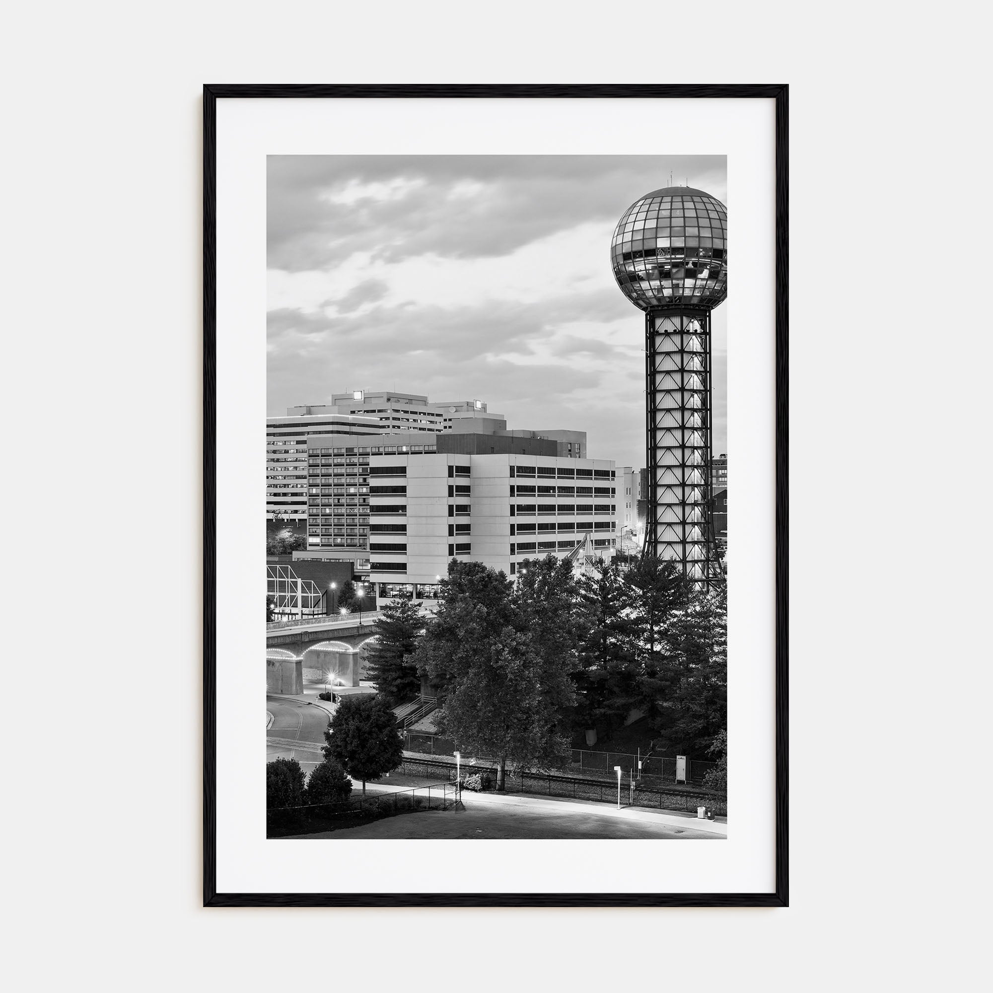 Knoxville Photo B&W Poster