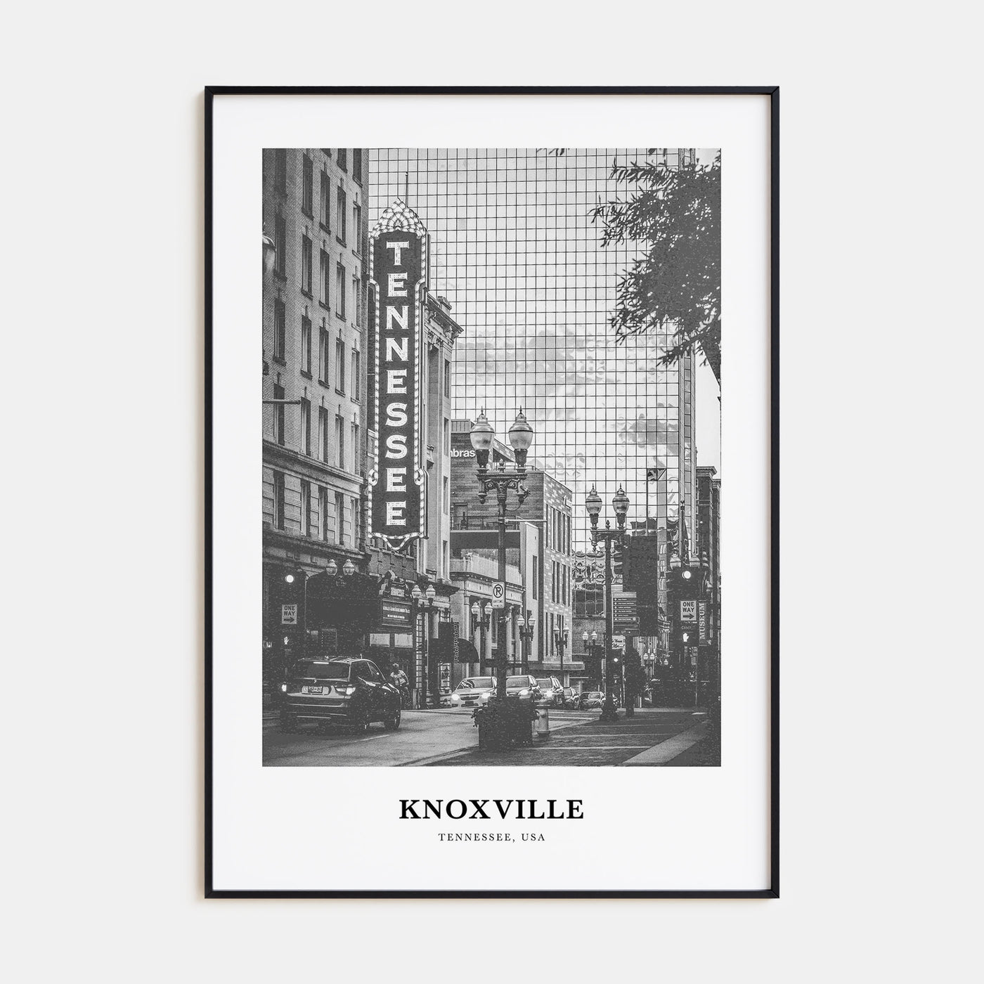 Knoxville Portrait B&W No 1 Poster