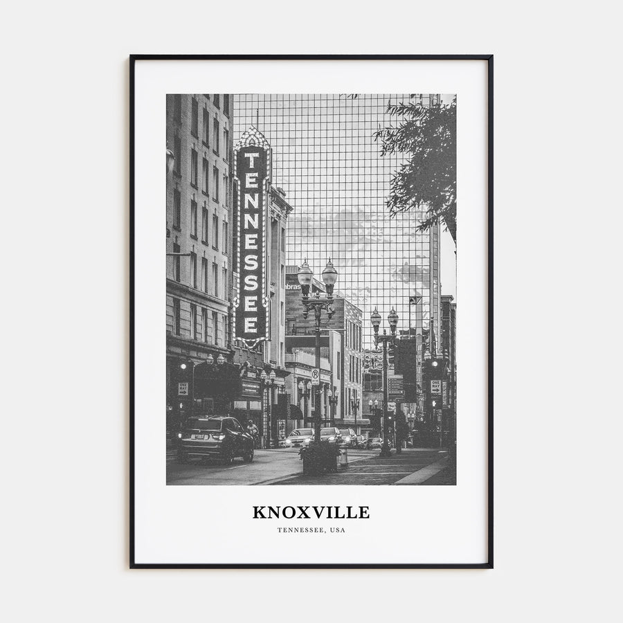 Knoxville Portrait B&W No 1 Poster