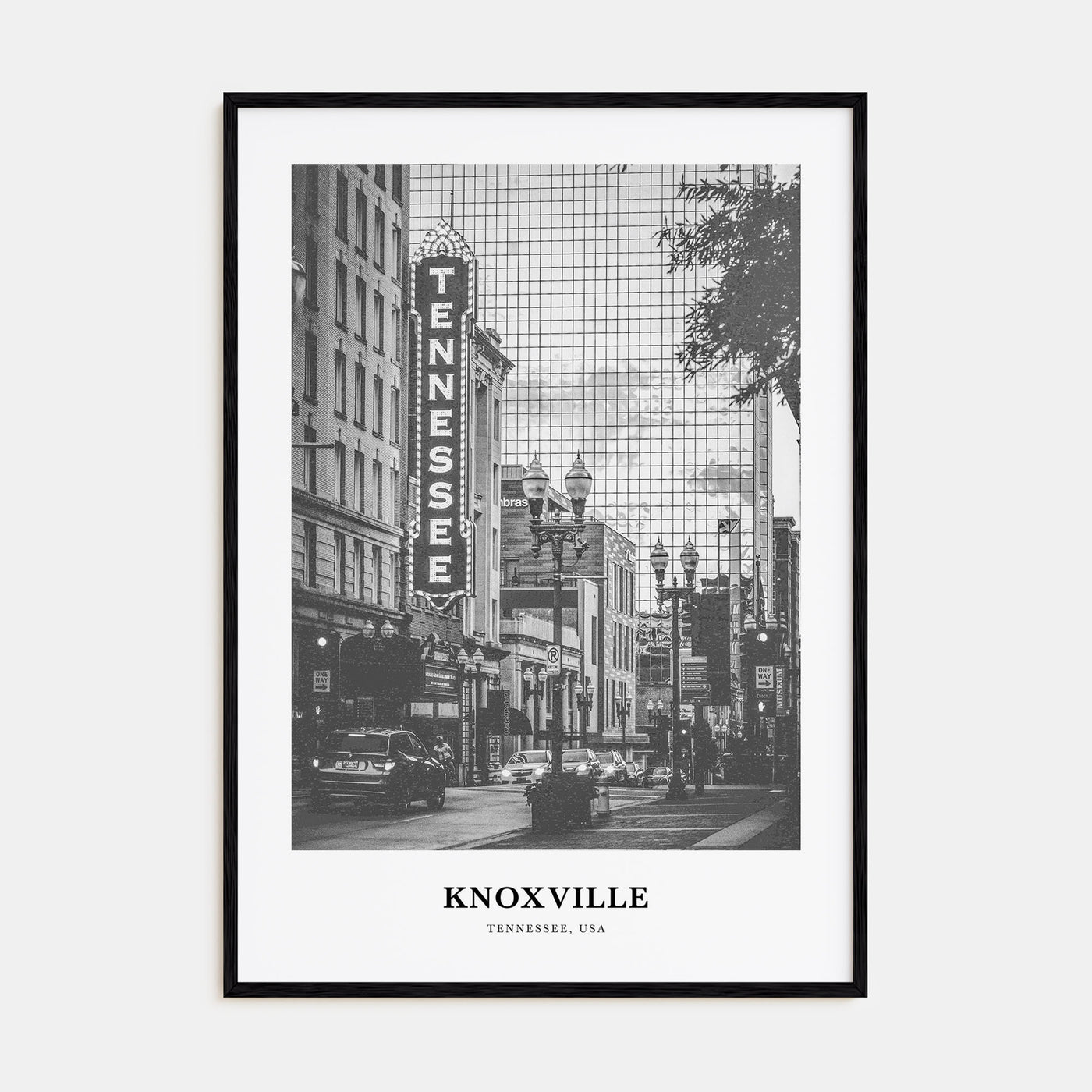 Knoxville Portrait B&W No 1 Poster