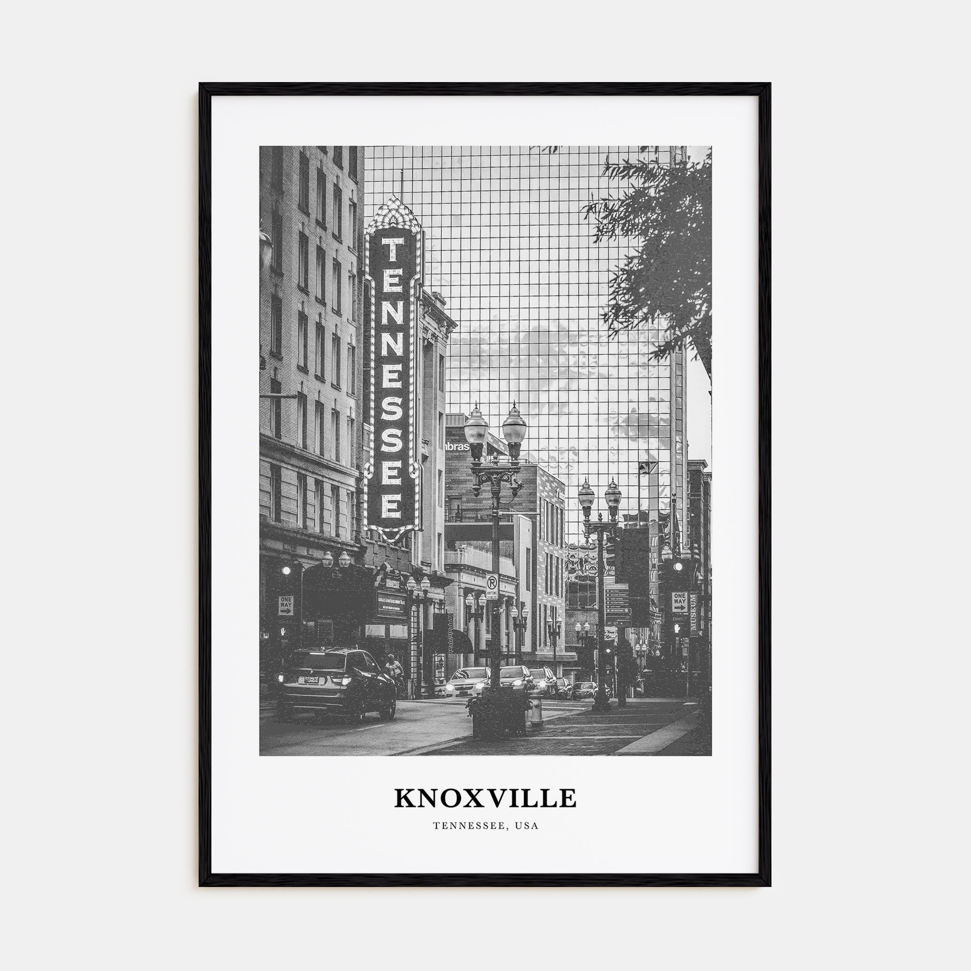 Knoxville Portrait B&W No 1 Poster