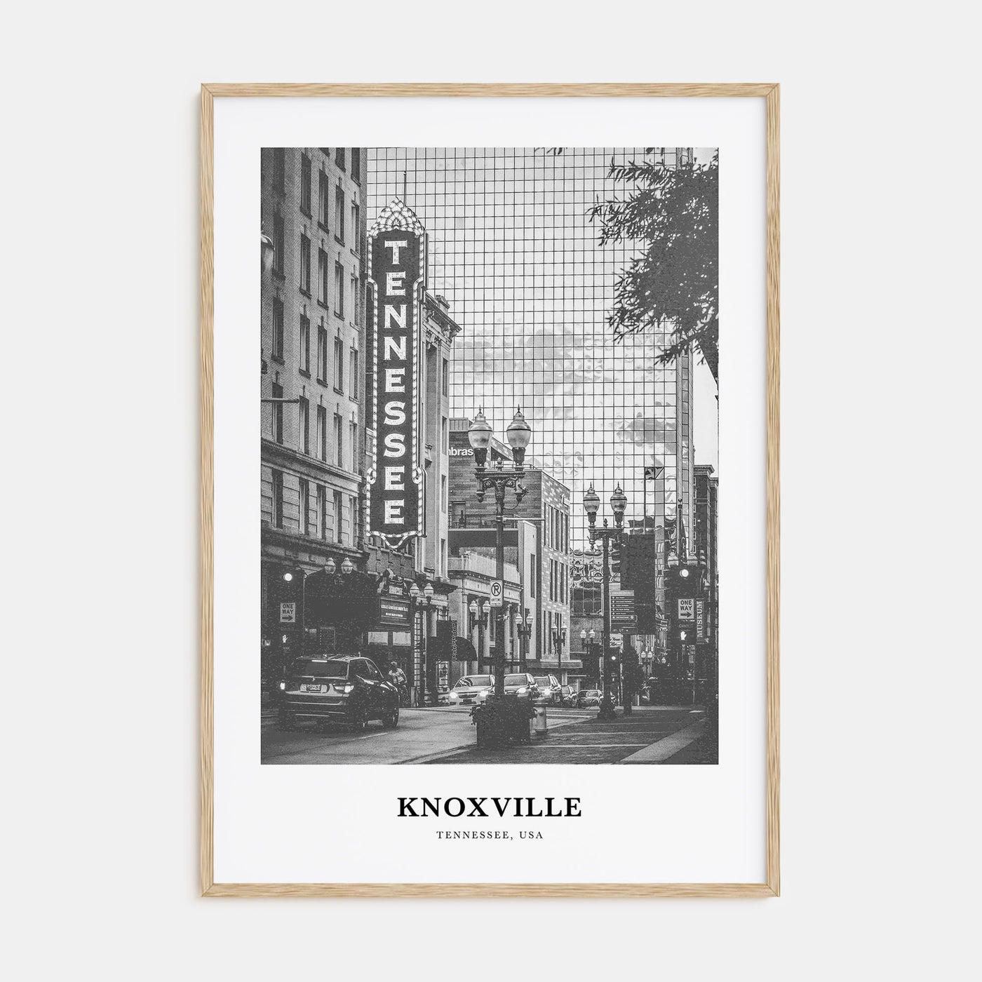 Knoxville Portrait B&W No 1 Poster