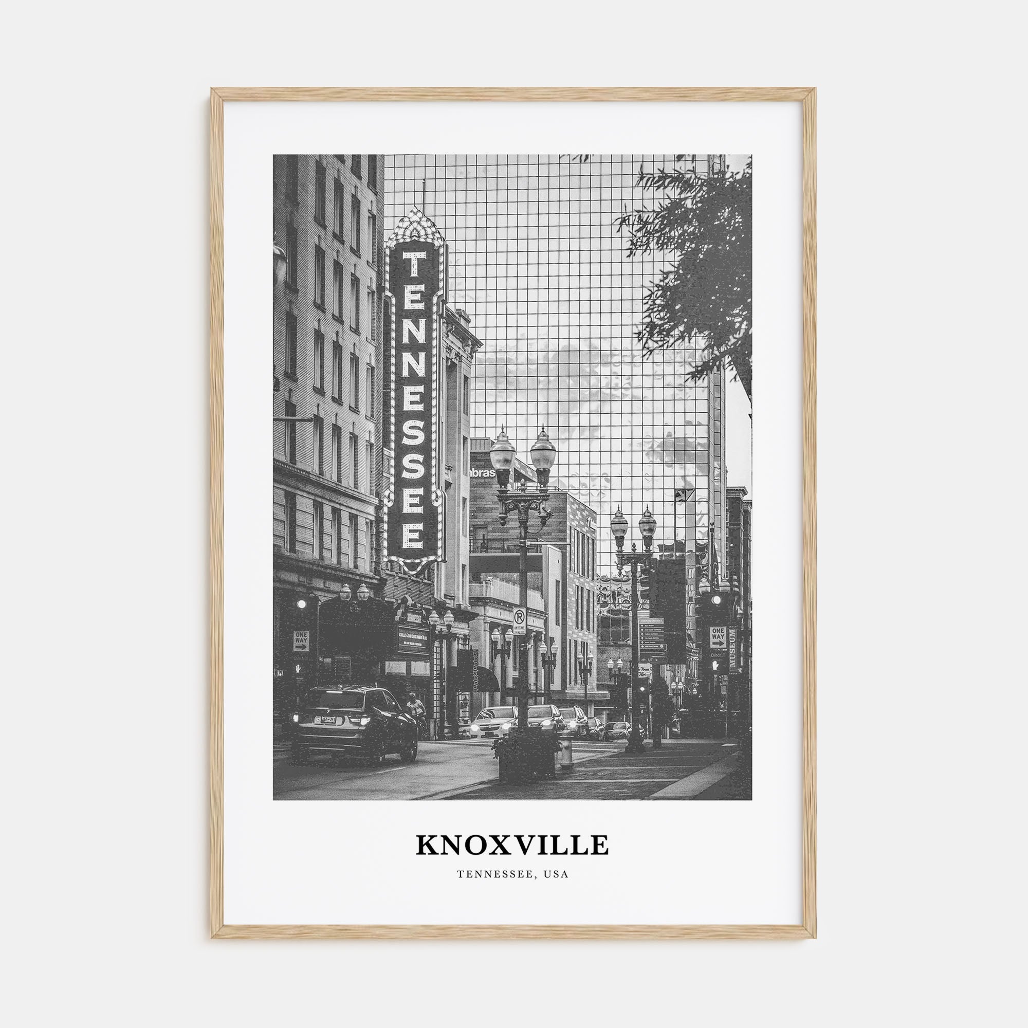 Knoxville Portrait B&W No 1 Poster