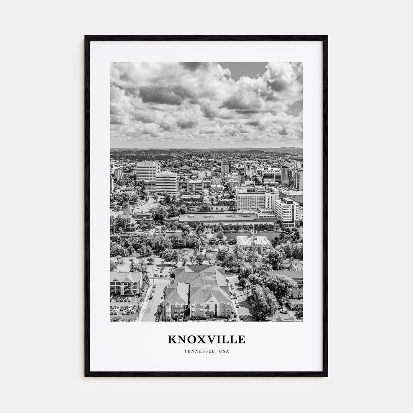 Knoxville Portrait B&W No 2 Poster