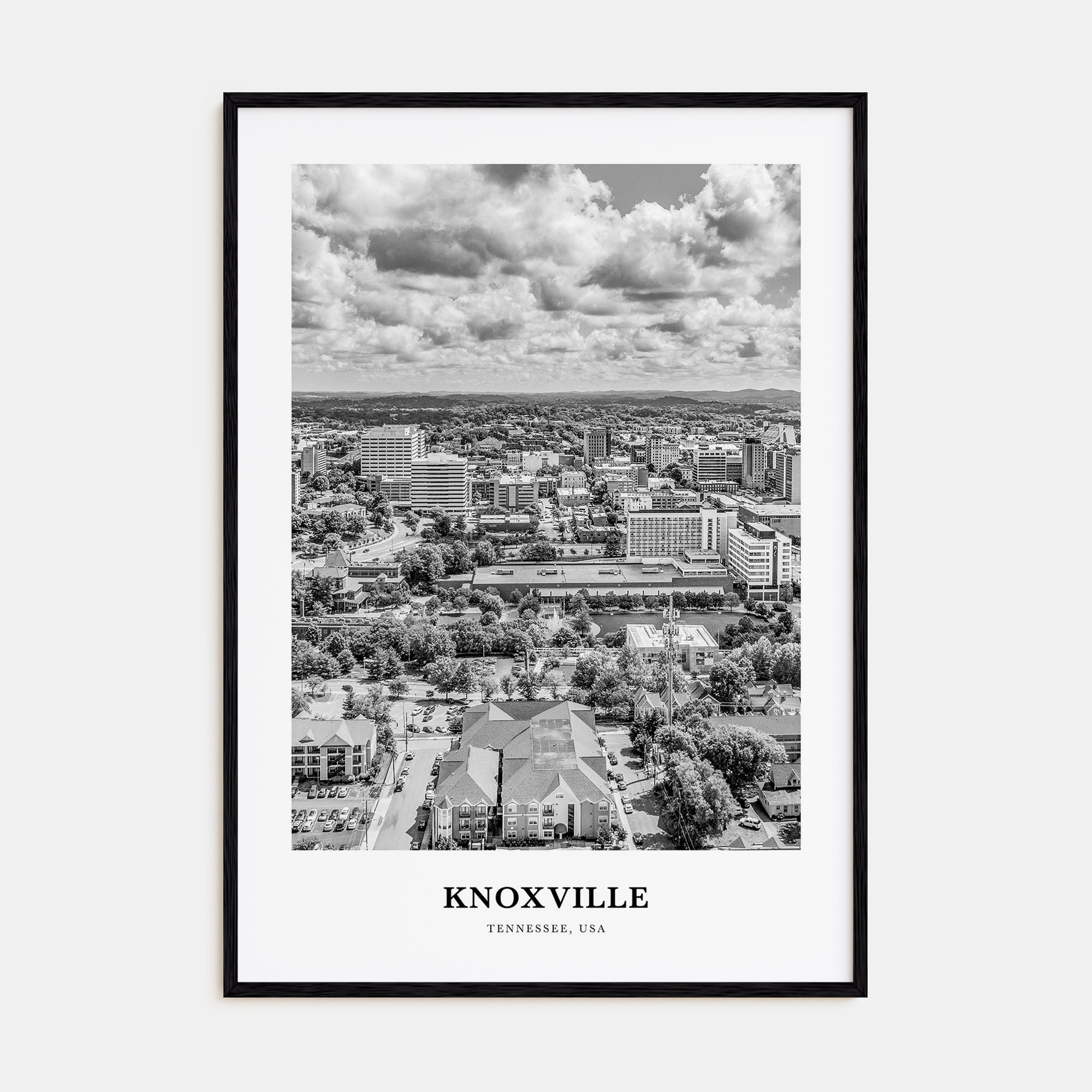 Knoxville Portrait B&W No 2 Poster