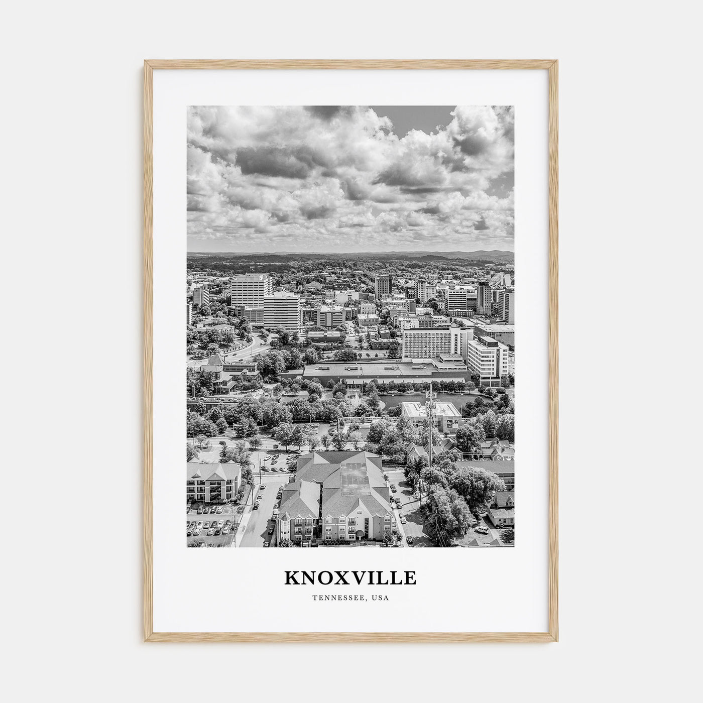 Knoxville Portrait B&W No 2 Poster