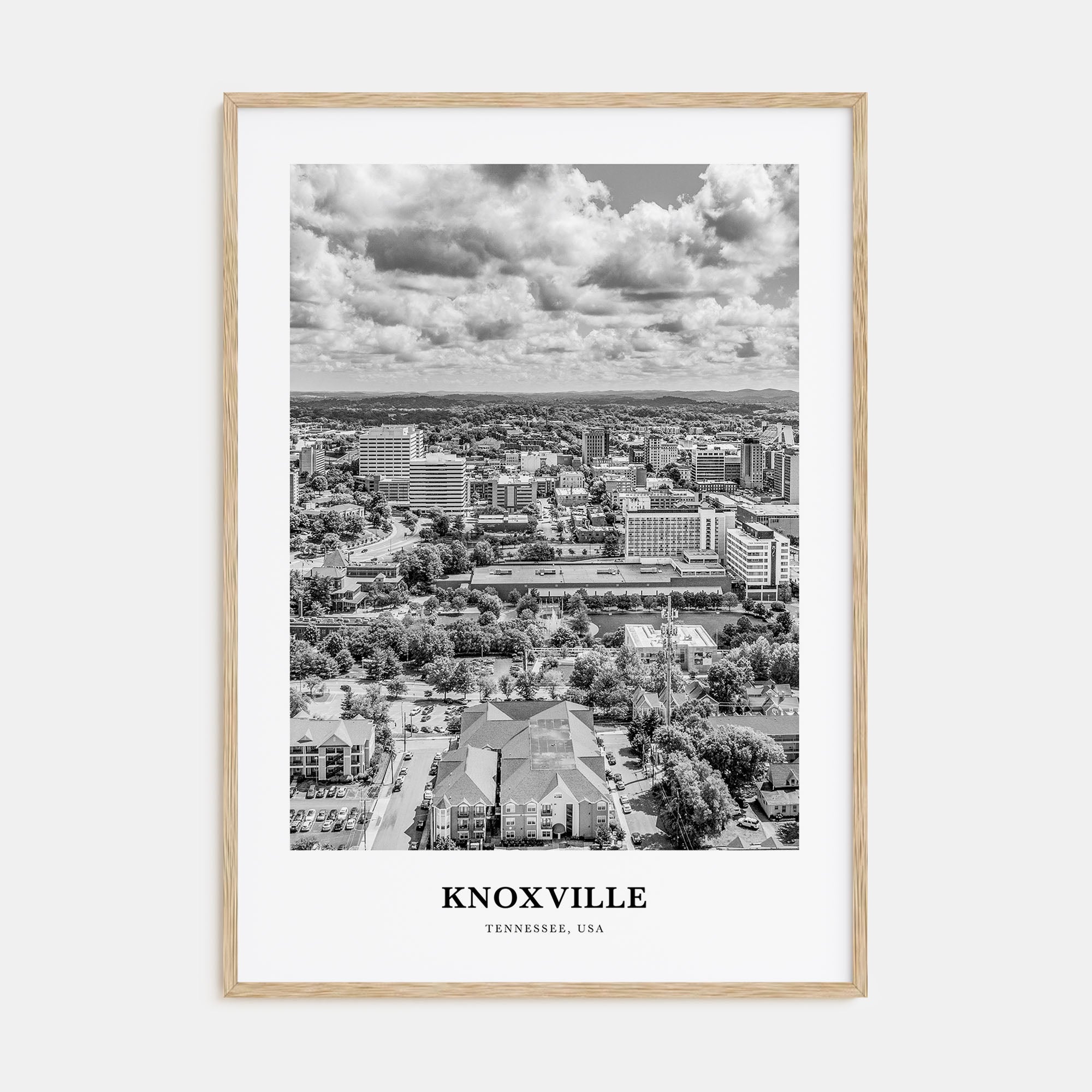 Knoxville Portrait B&W No 2 Poster