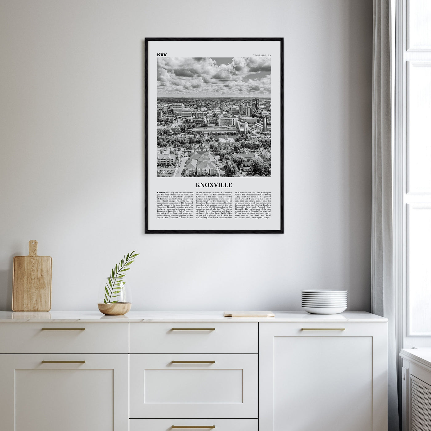 Knoxville Travel B&W No 2 Poster