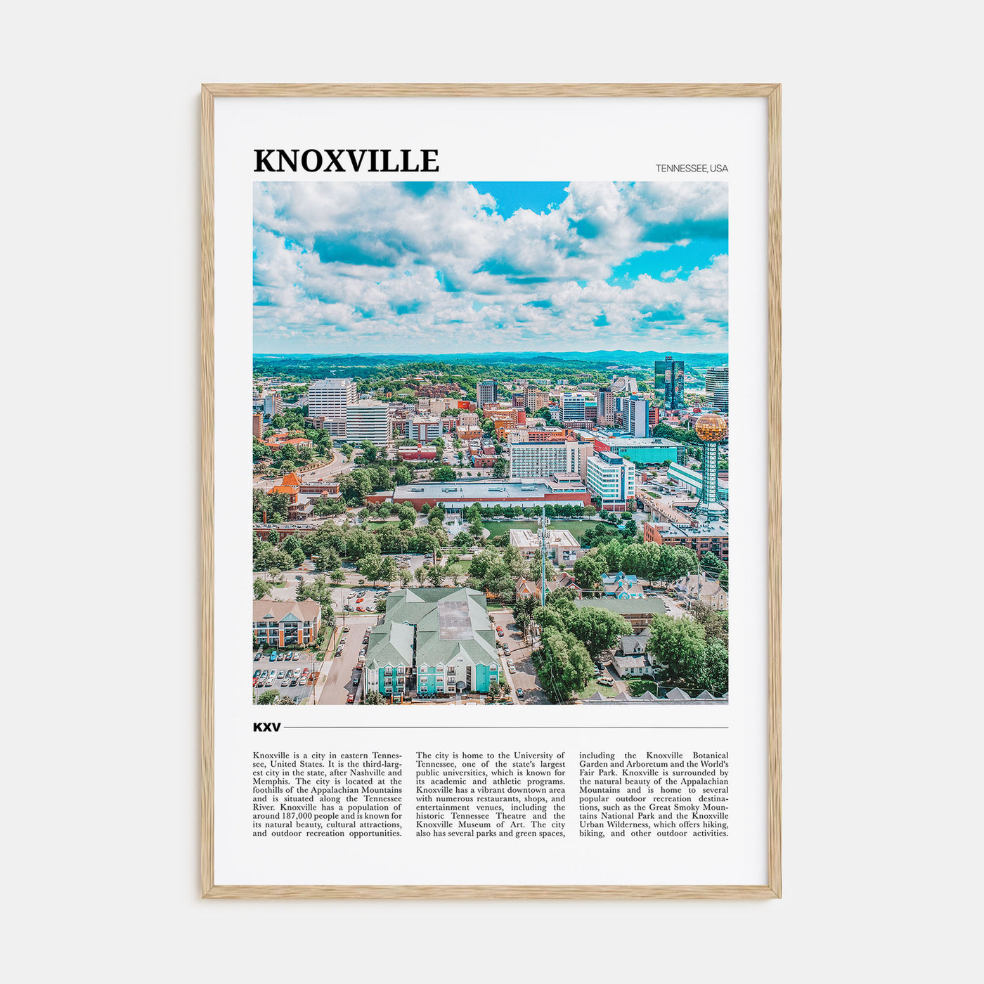 Knoxville Travel Color Poster