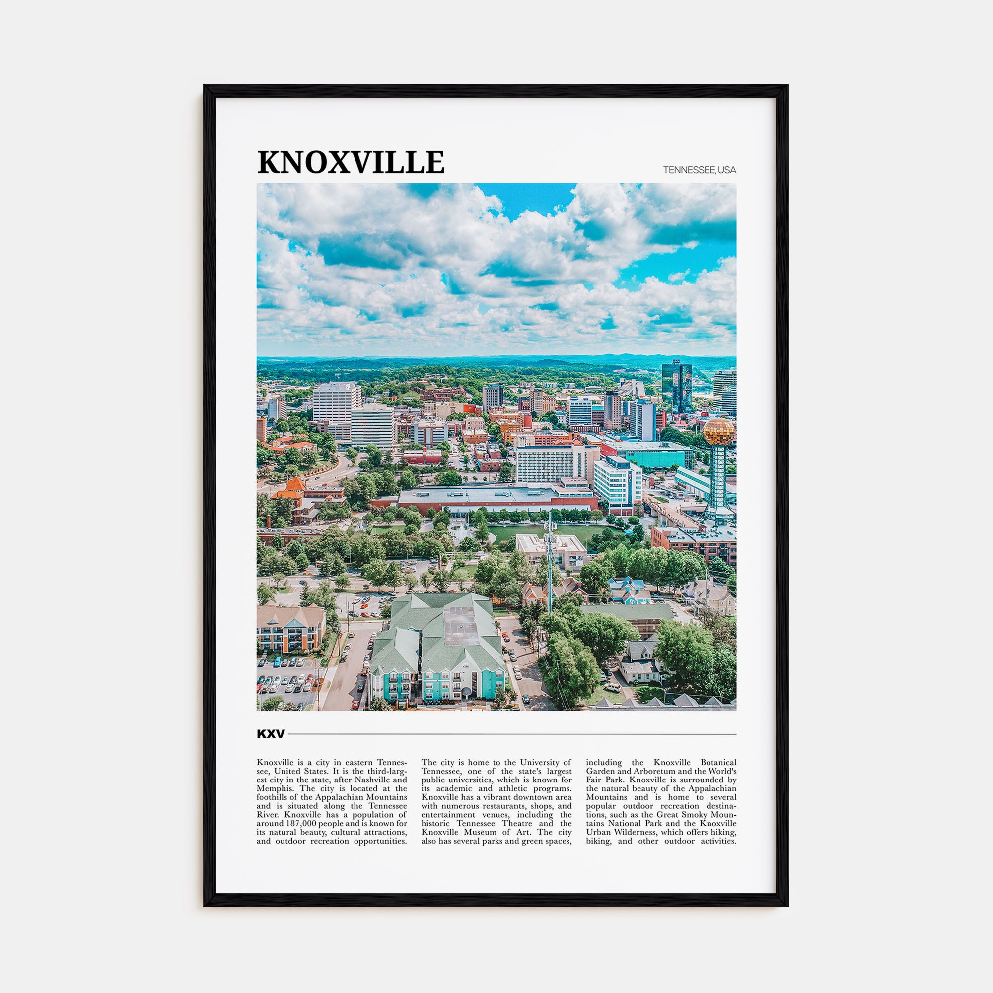 Knoxville Travel Color Poster