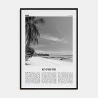 Ko Phi Phi Travel B&W Poster