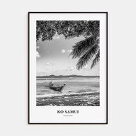 Ko Samui Portrait B&W Poster