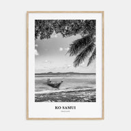 Ko Samui Portrait B&W Poster