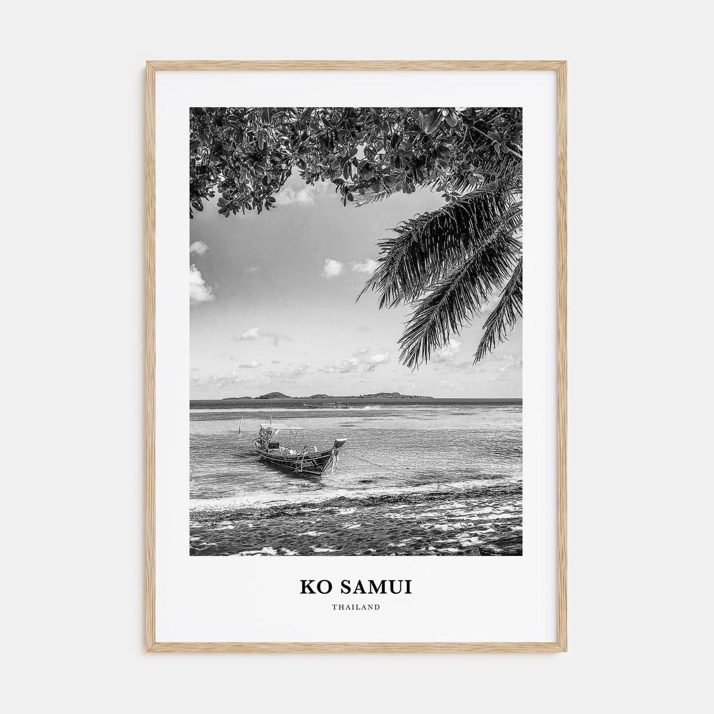 Ko Samui Portrait B&W Poster
