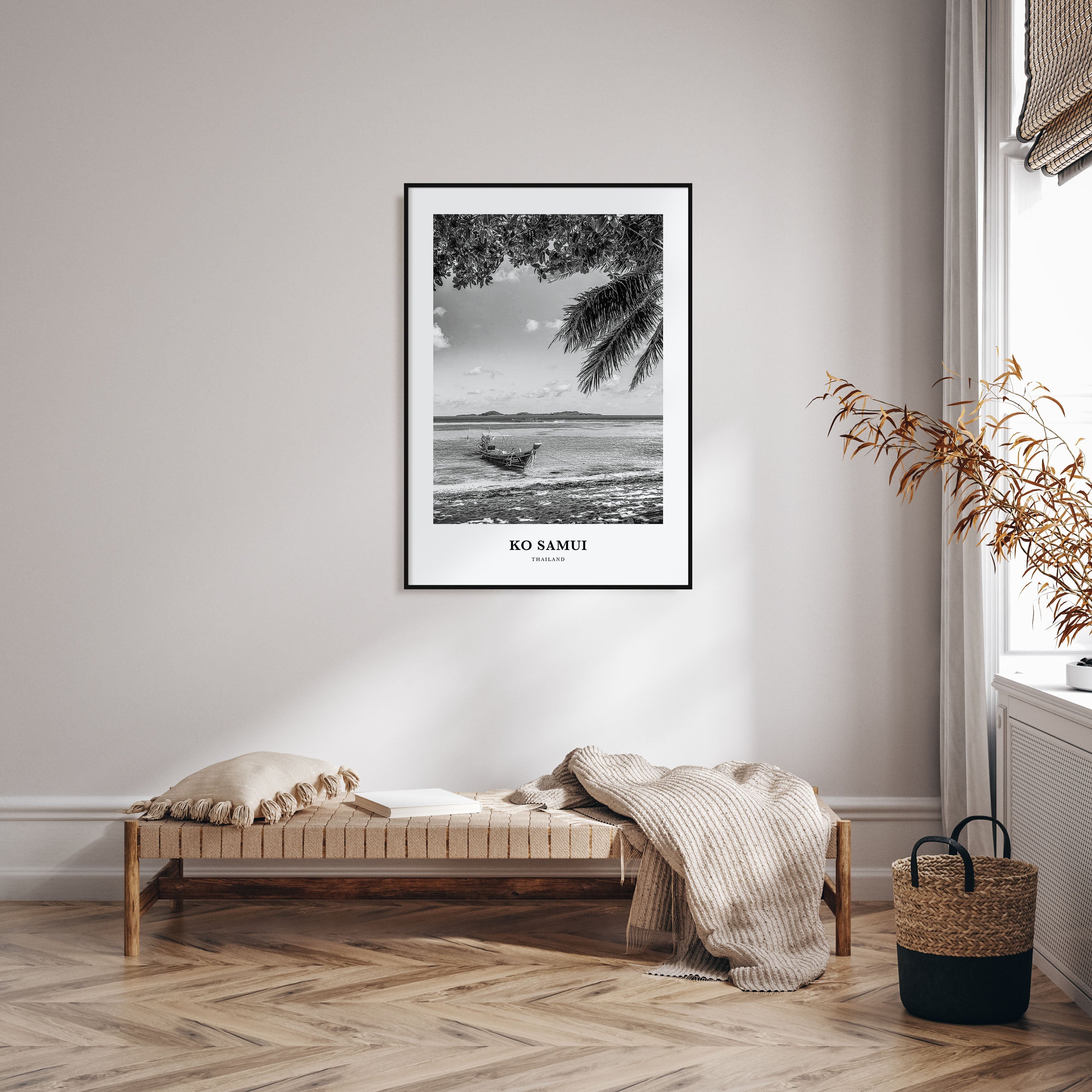 Ko Samui Portrait B&W Poster