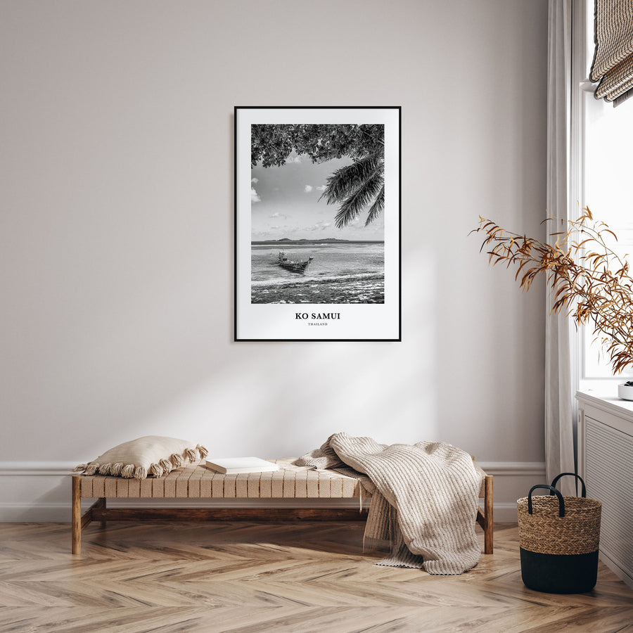 Ko Samui Portrait B&W Poster