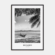 Ko Samui Portrait B&W Poster