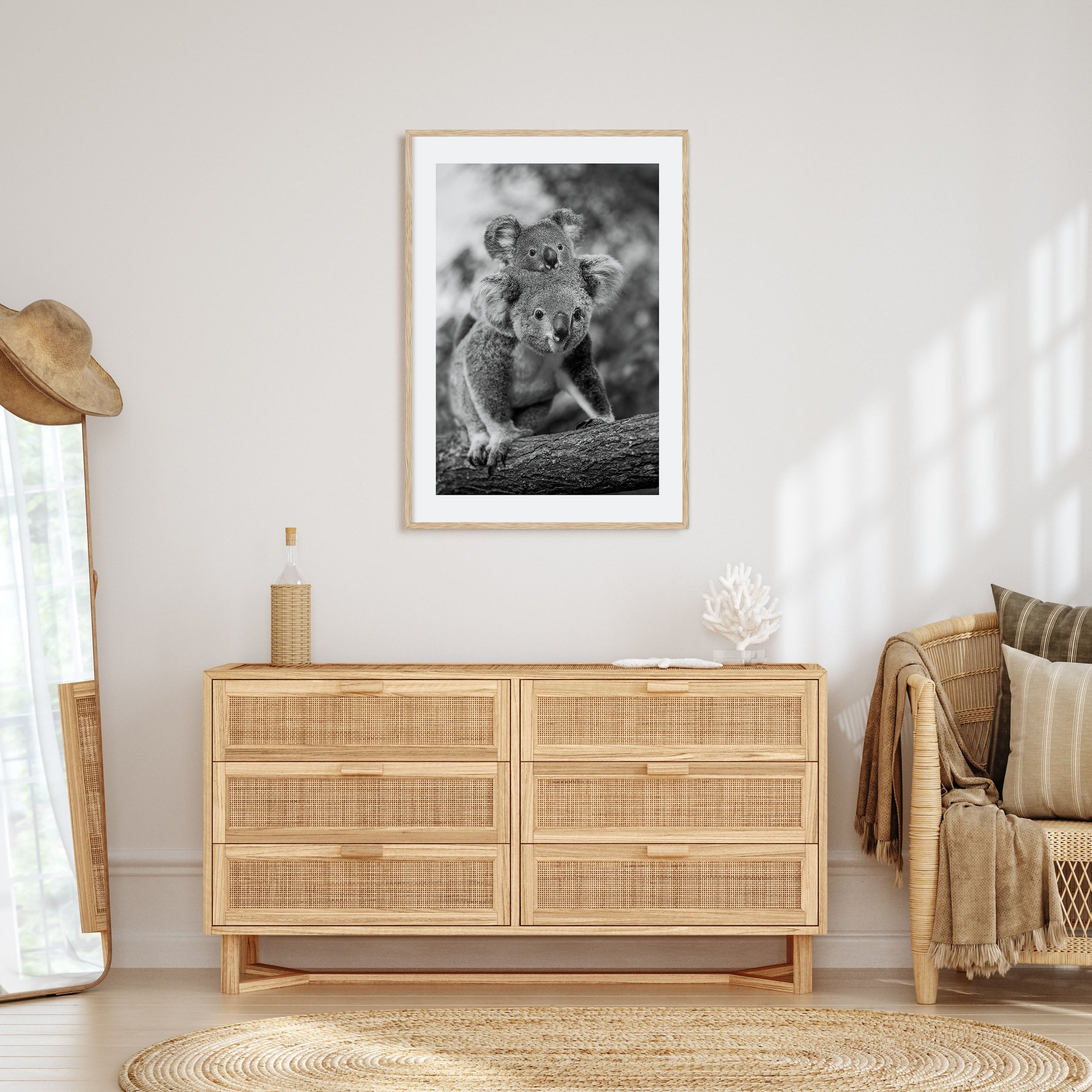 Koala Photo B&W No 2 Poster