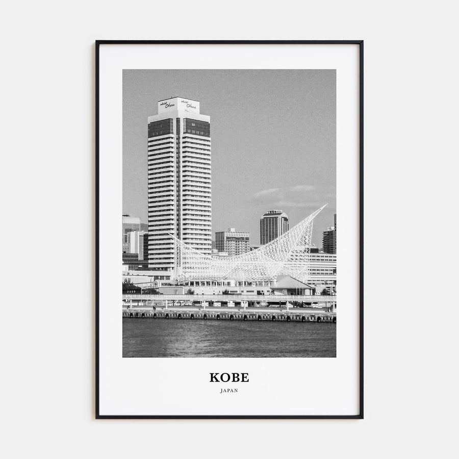 Kobe Portrait B&W Poster