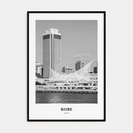 Kobe Portrait B&W Poster